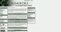 Desktop Screenshot of morsmordre.sycophanthex.com