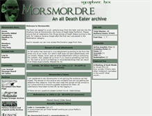 Tablet Screenshot of morsmordre.sycophanthex.com